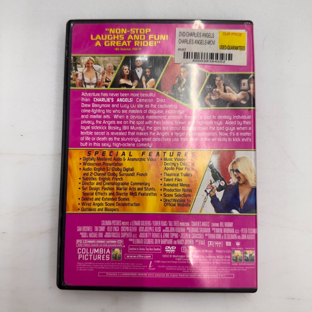 Charlie's Angels [DVD] Disc Tested, Working - Picture 2 of 3